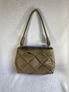 Valentina Fiore Women’s Purse Handbag Detachable Strap Tan Beige NWOT